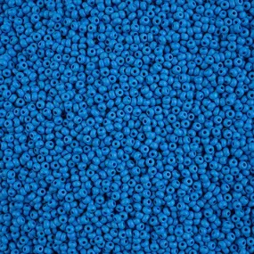 10-42142, Czech 22g PermaLux Dyed Chalk Blue Matte