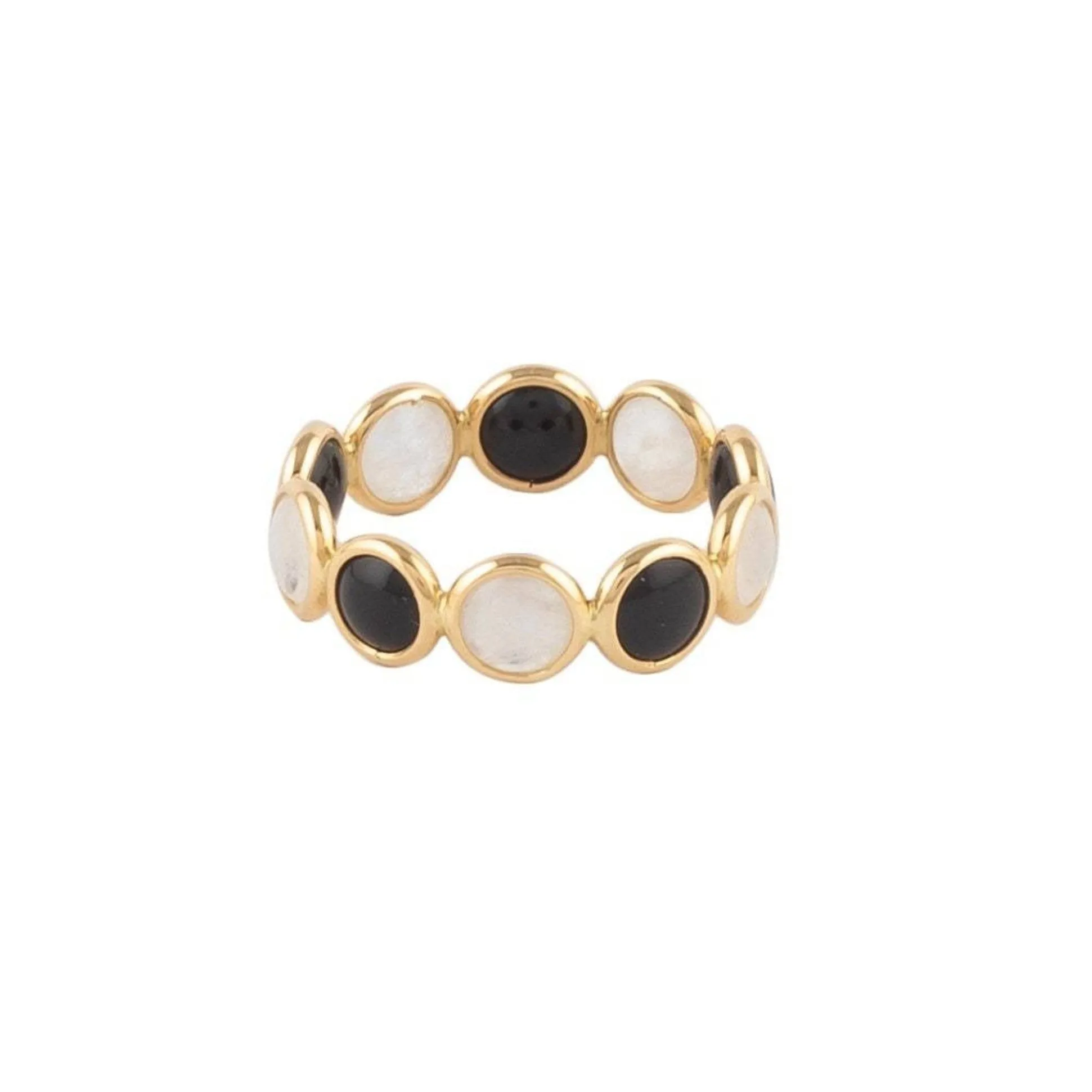 14K Yellow Gold Moonstone Ring