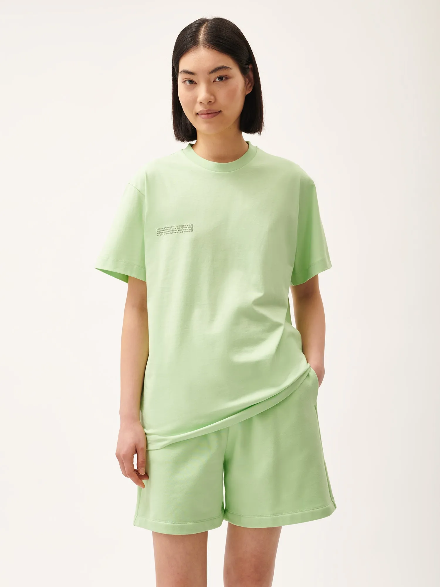 365 T-shirt and Shorts Bundle—Fennel Green