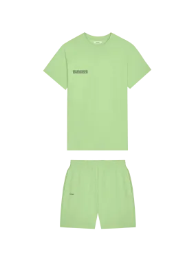 365 T-shirt and Shorts Bundle—Fennel Green