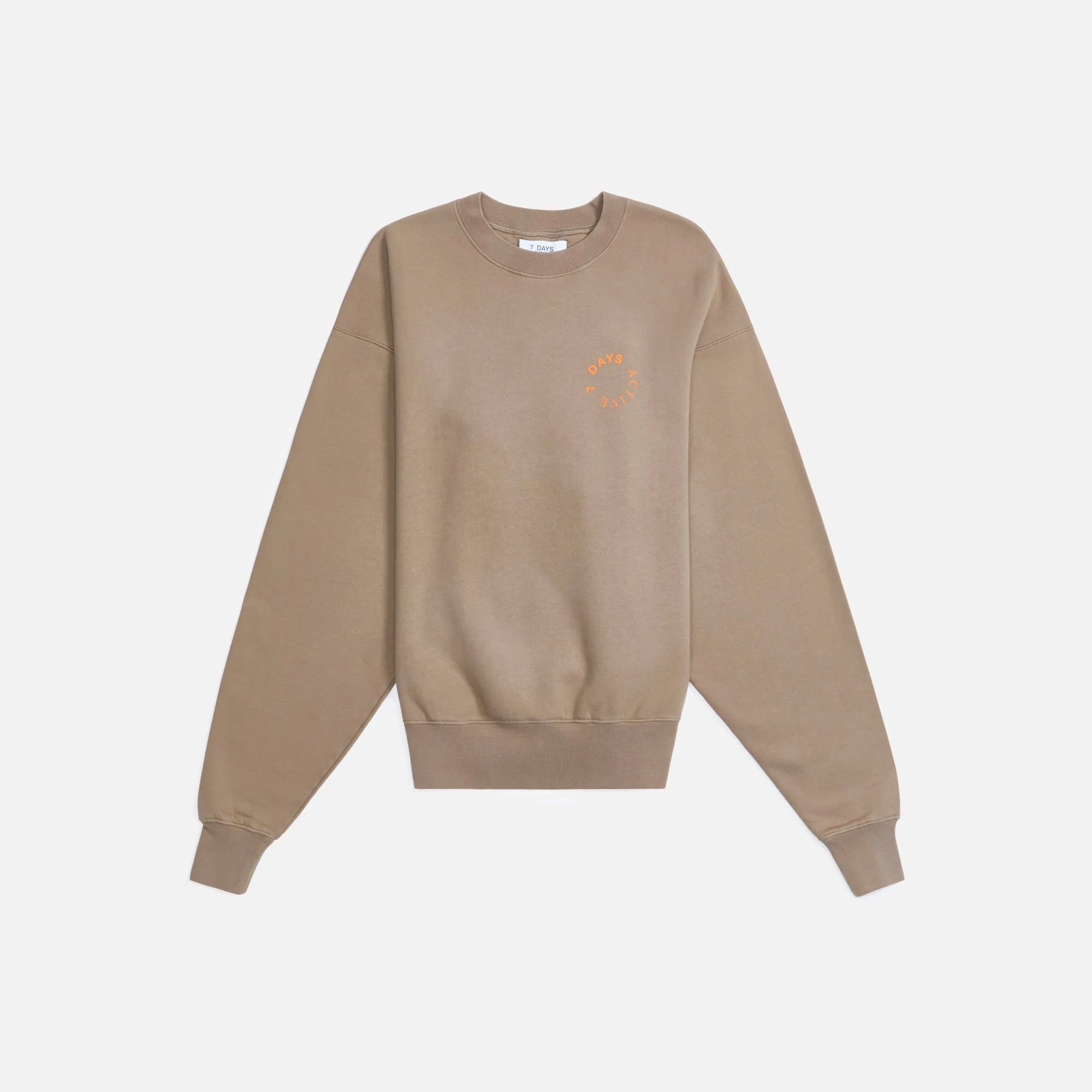 7 Days Active Monday Crewneck - Fallen Rock Brown