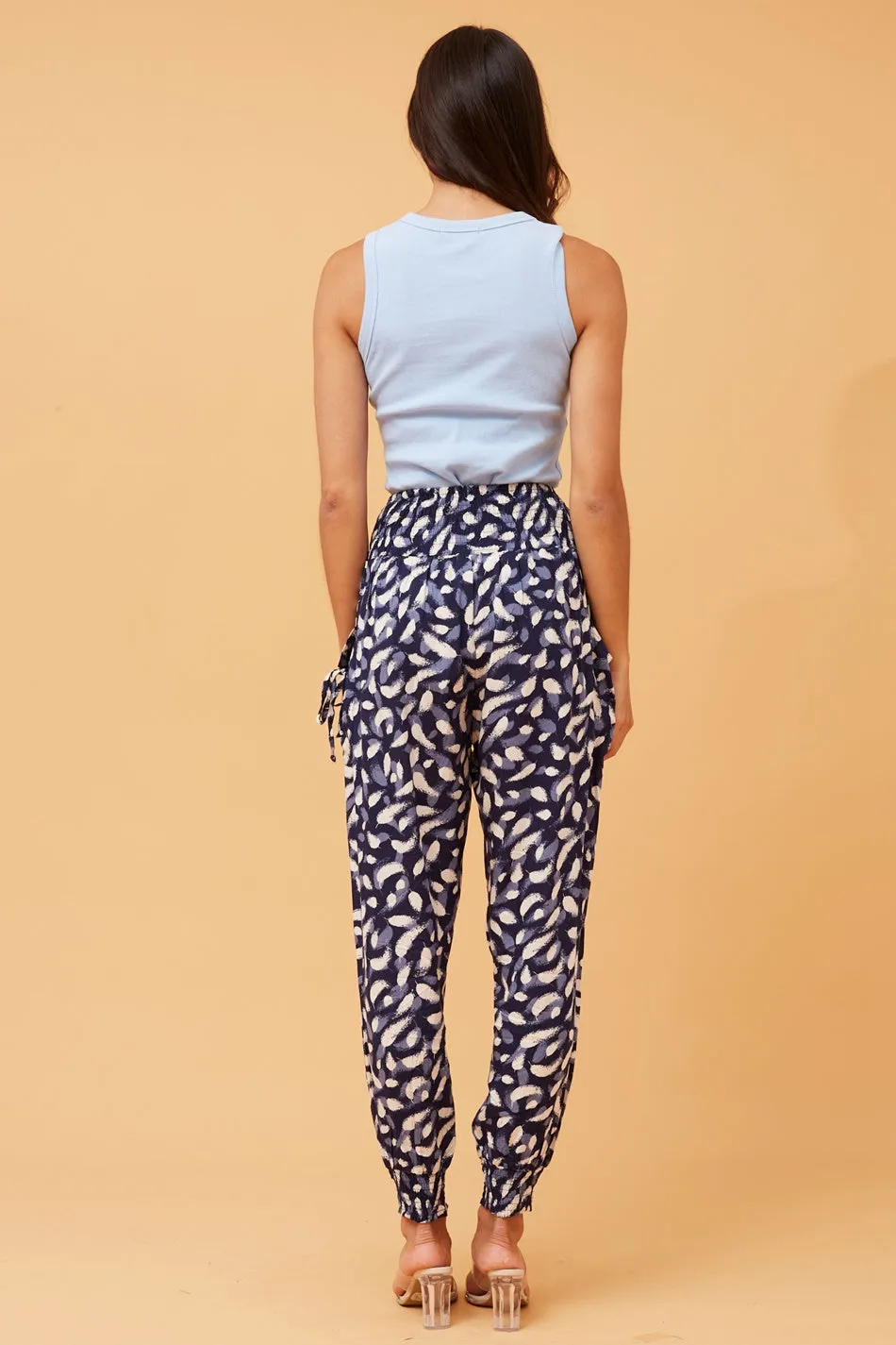 ABSTRACT PRINT HAREM PANTS