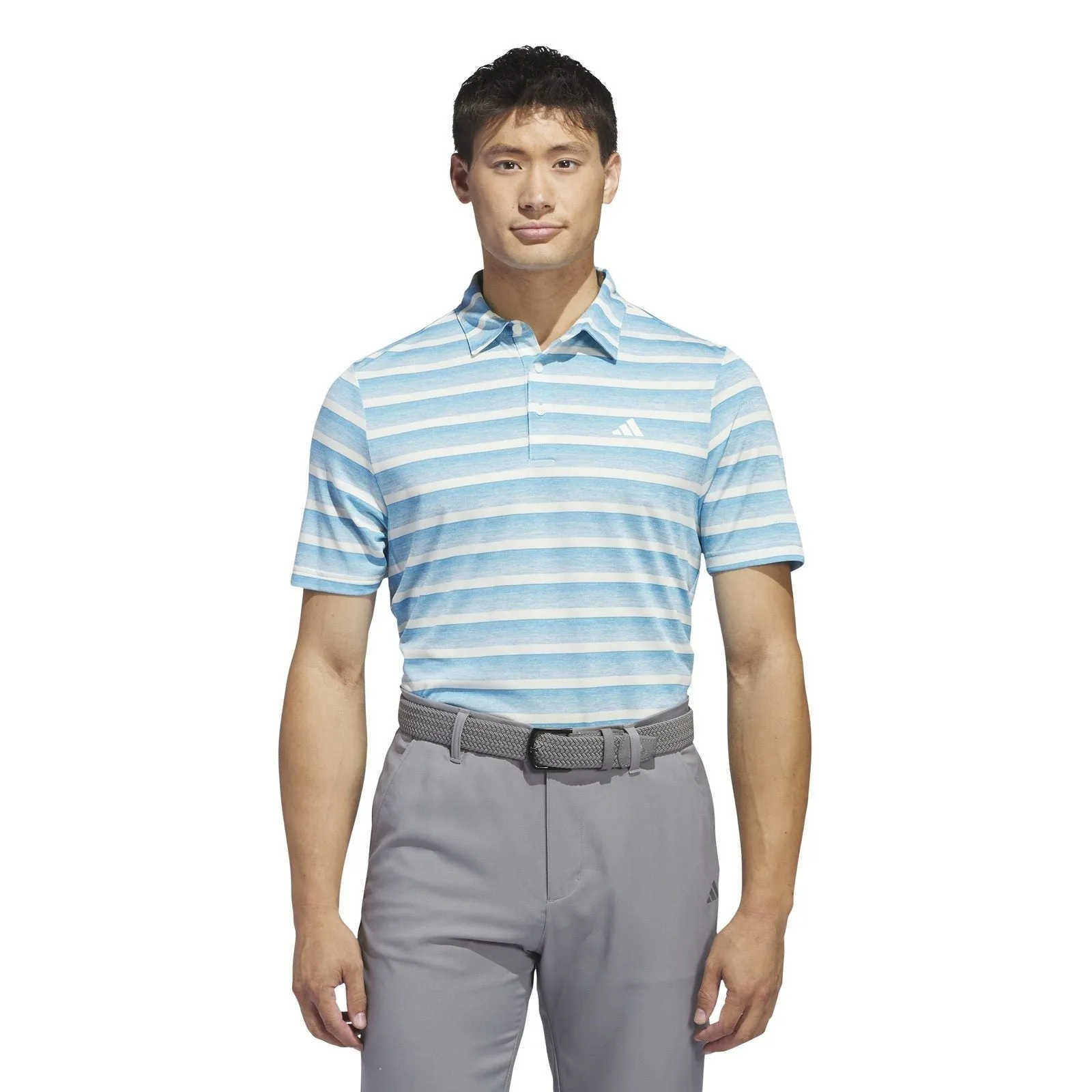 adidas 2-Colour Stripe Golf Polo Shirt IU4334