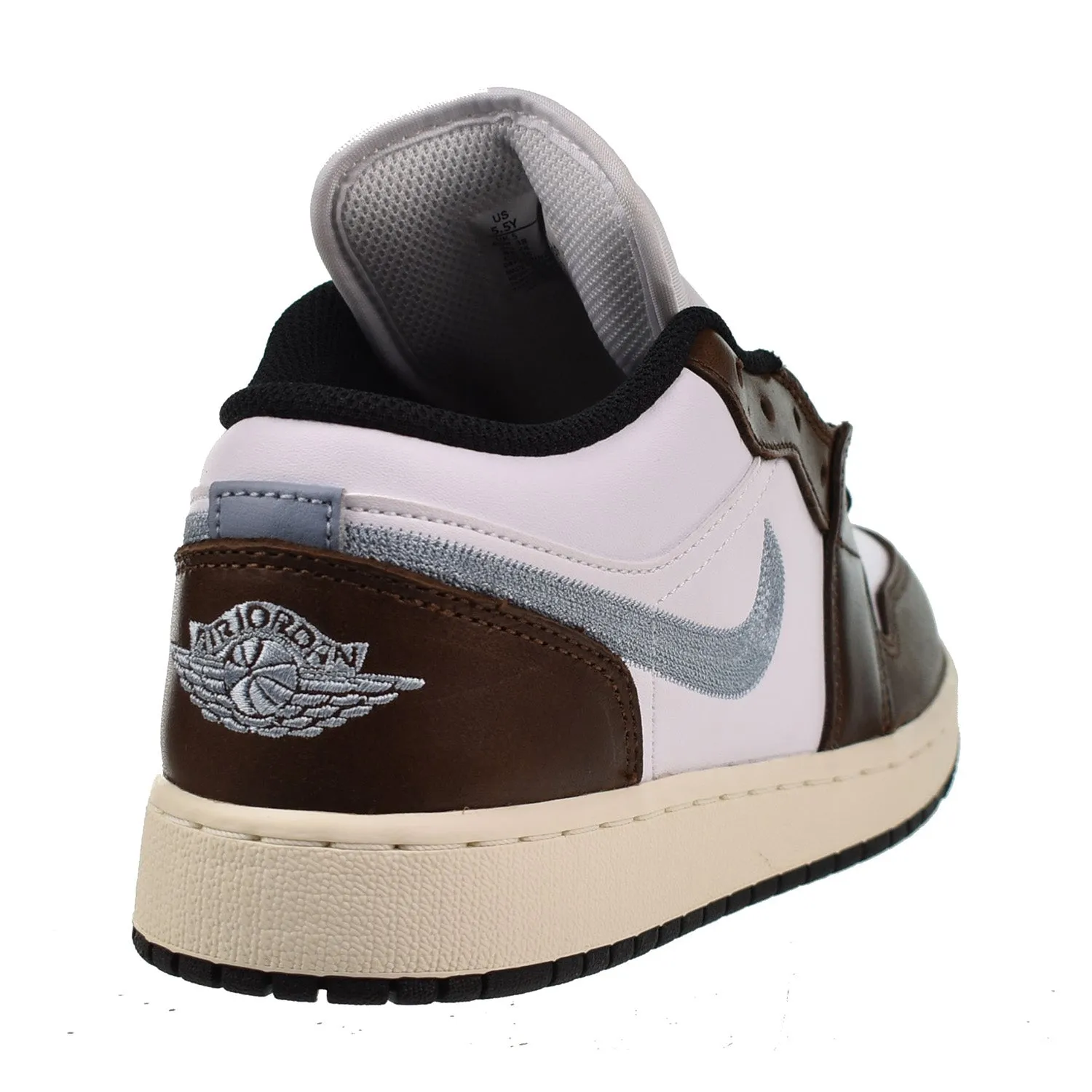 Air Jordan 1 Low SE (GS) Big Kids' Shoes White-Black-Sail