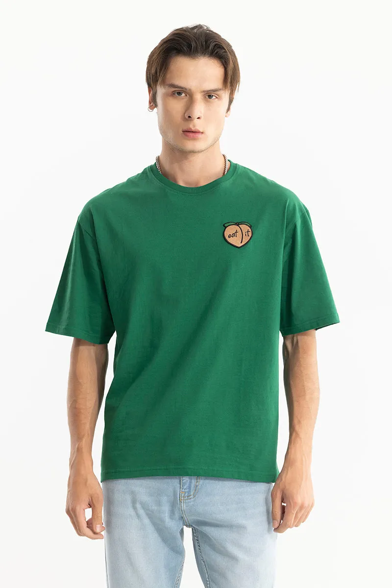 All Eyes On Me Green Oversized T-Shirt