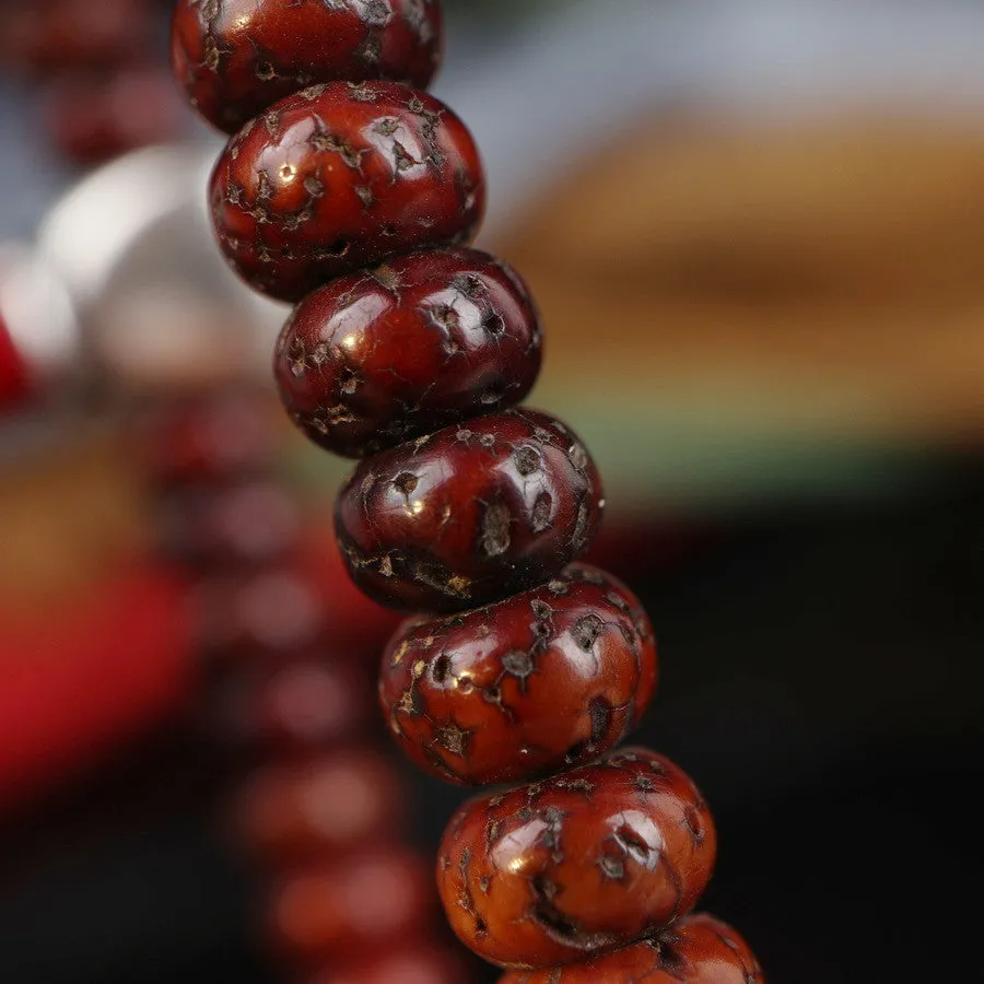 Antique Tibetan Lotus Beads