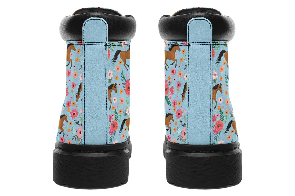 Arabian Horse Flower Classic Vibe Boots