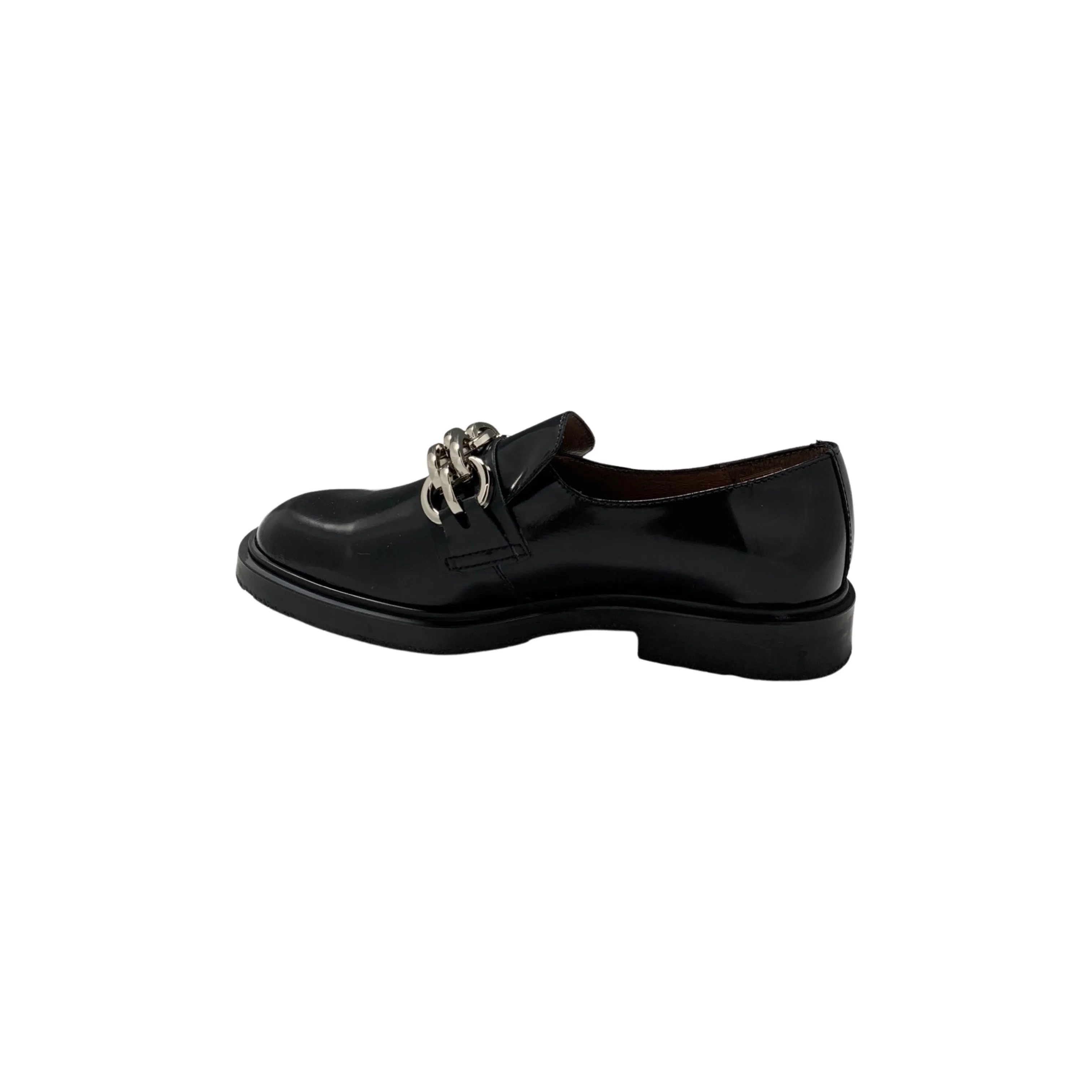 B9103 Black Flat Moccasin