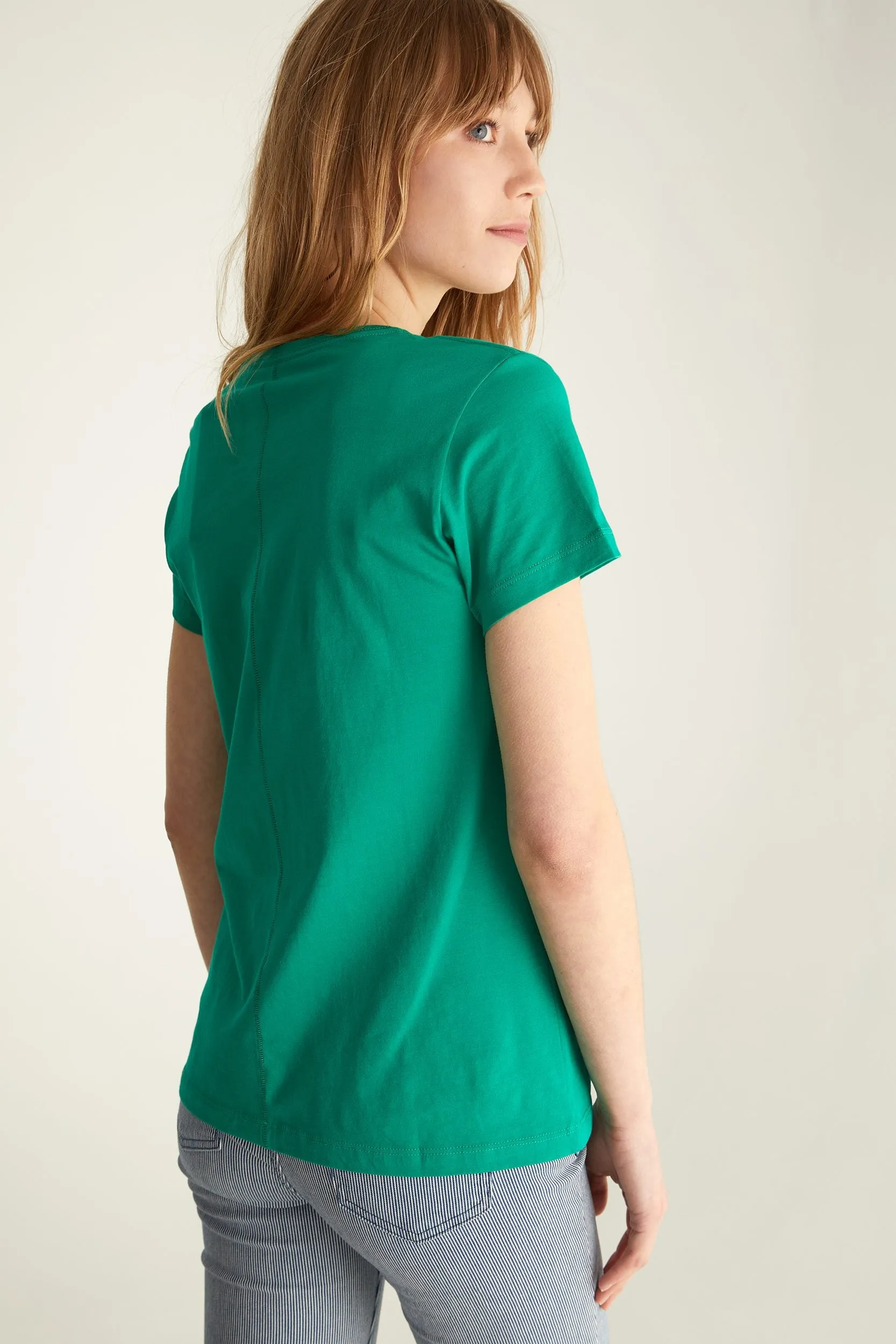 Basic crew neck pima cotton t-shirt