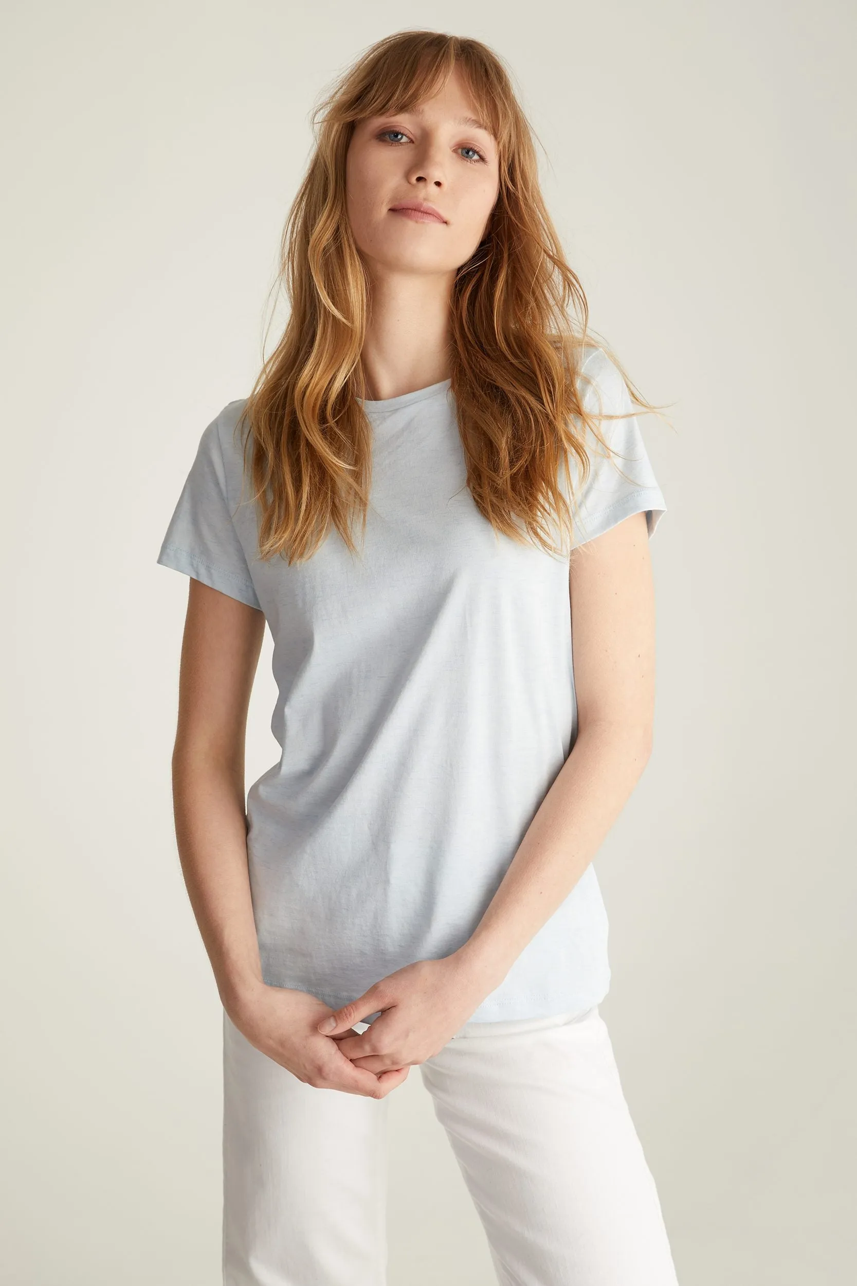 Basic crew neck pima cotton t-shirt