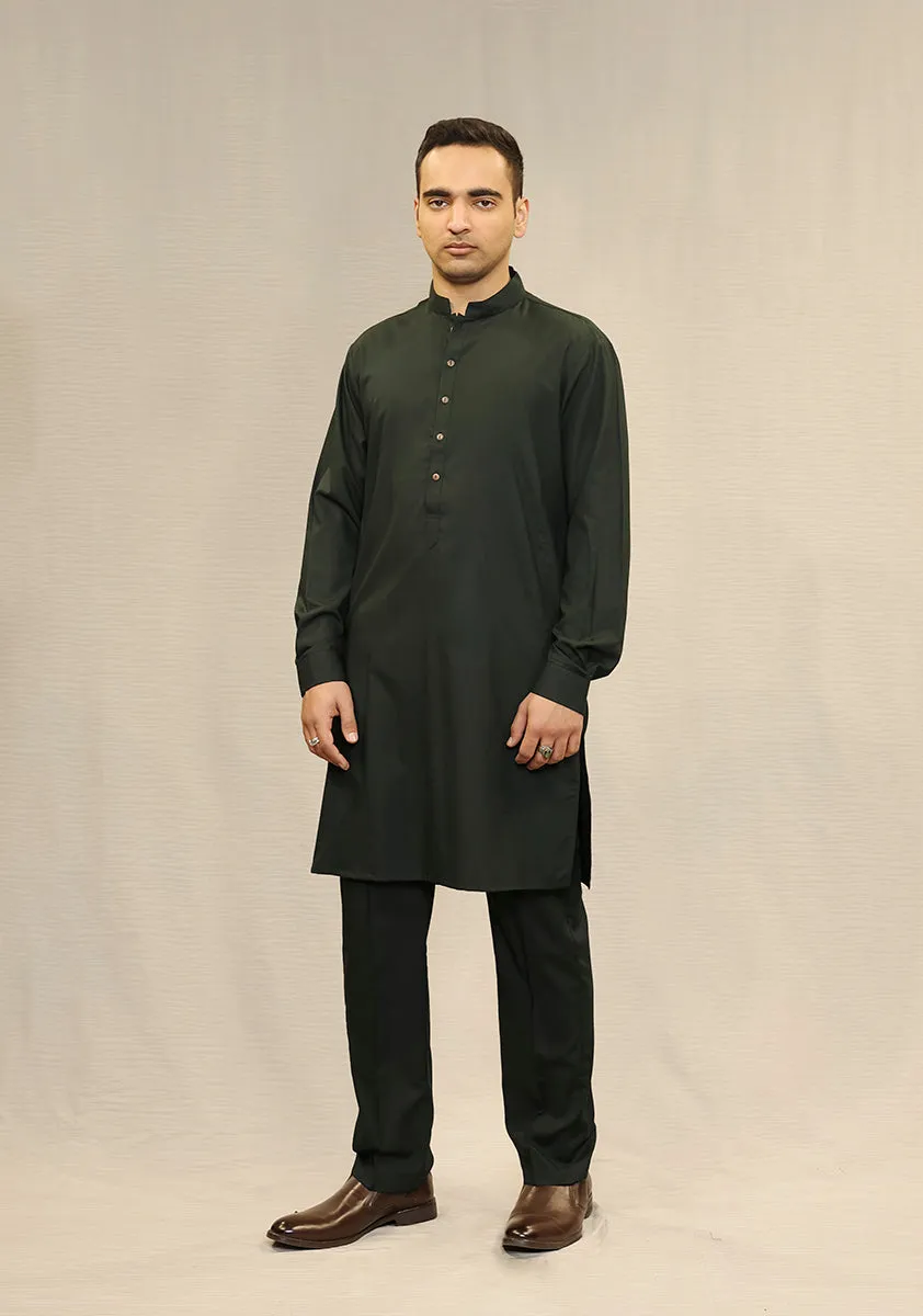 Basic Poly Viscose Scarab Slim Fit Suit