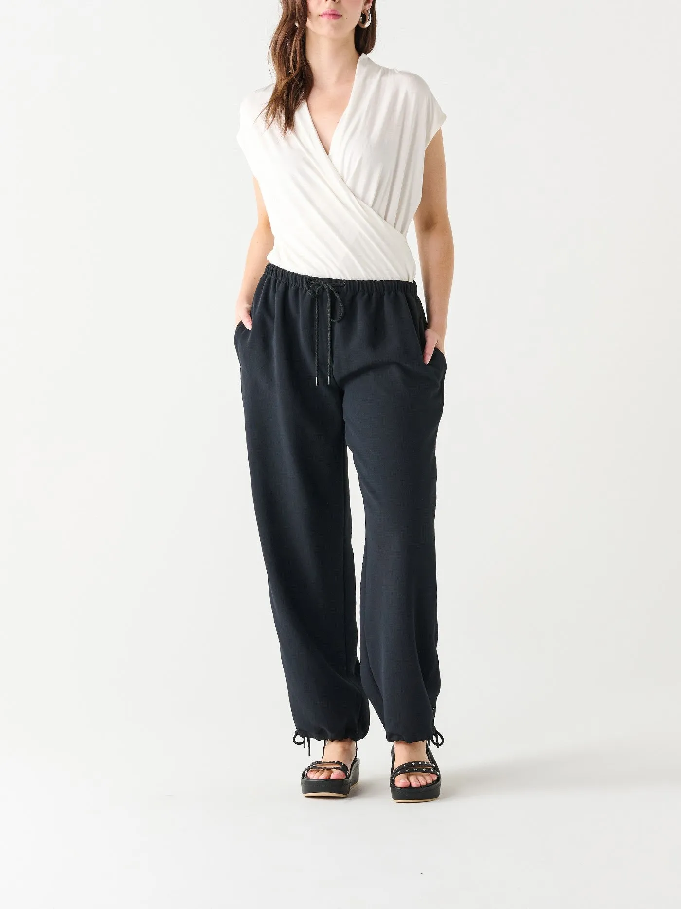 BLACK TAPE Mid Rise Parachute Pants