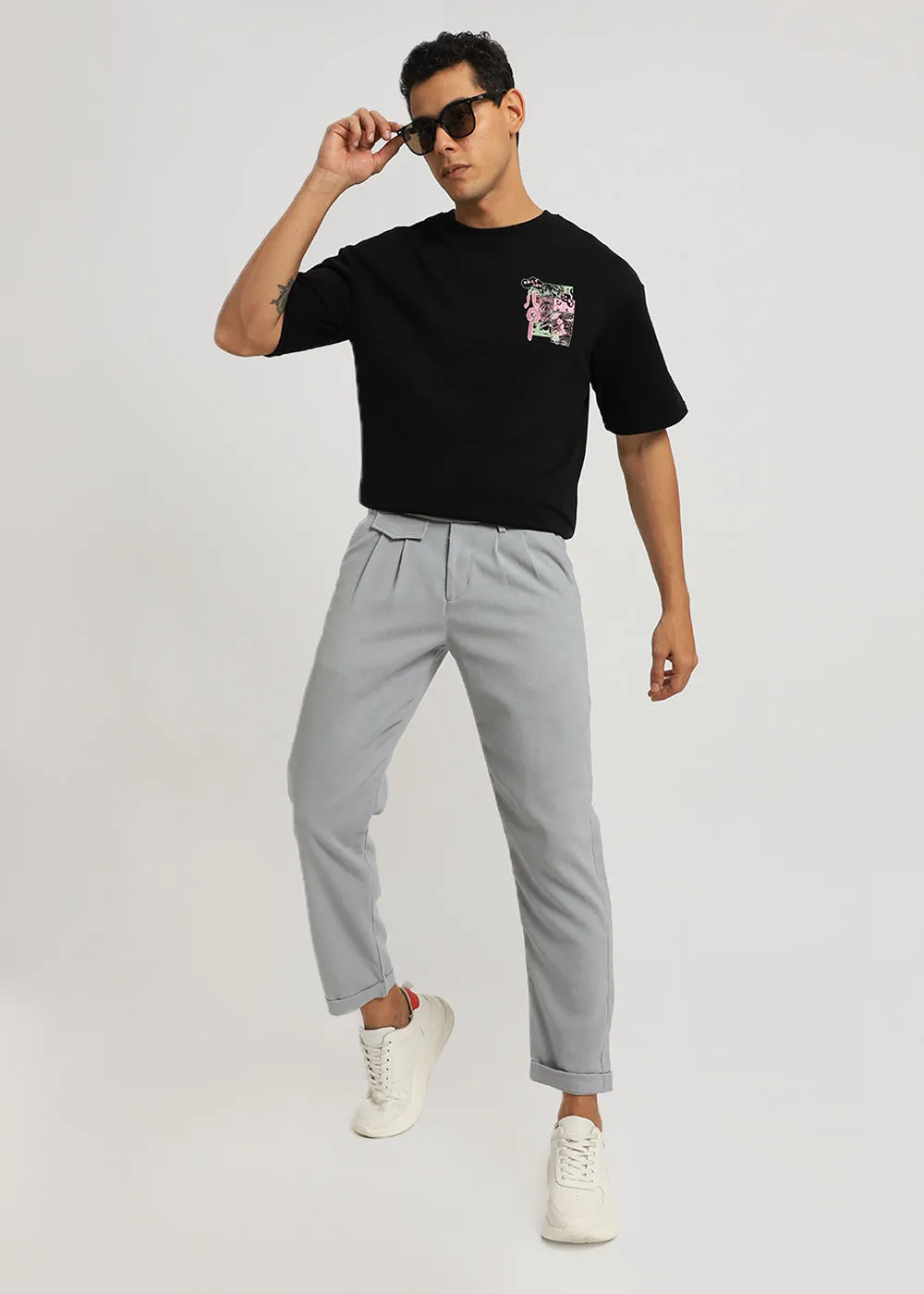 Blaze Gray Korean Trouser