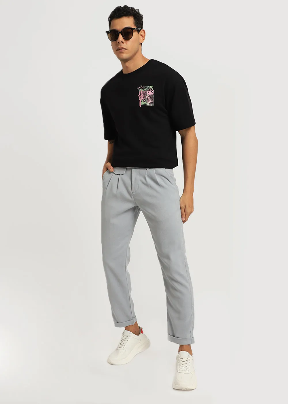 Blaze Gray Korean Trouser