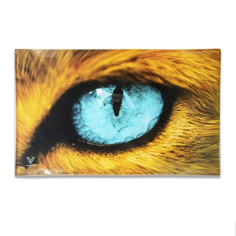 Blue Eye Tiger Glass Tray