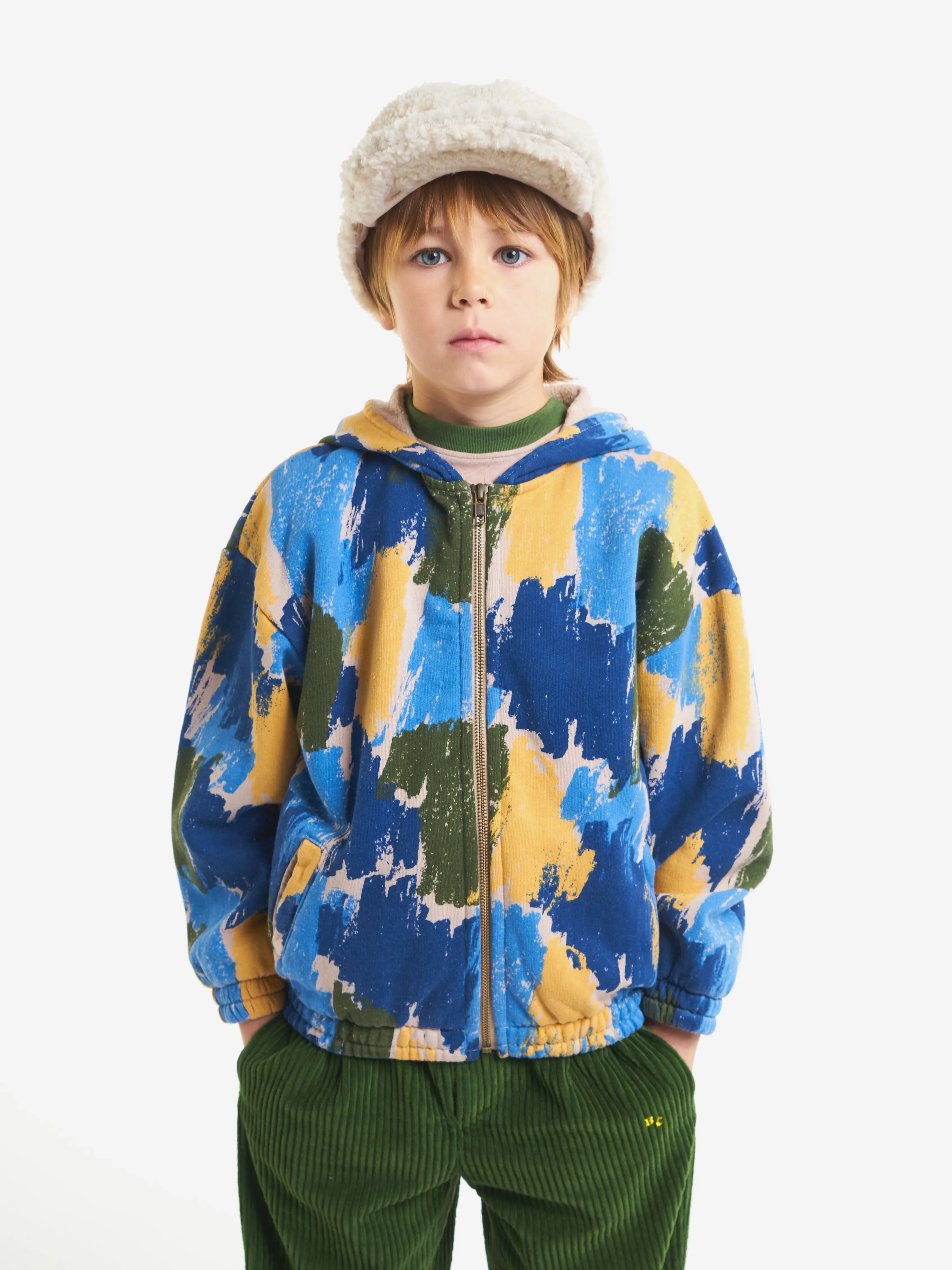 Bobo Choses | Shadows all over hooded sweatshirt