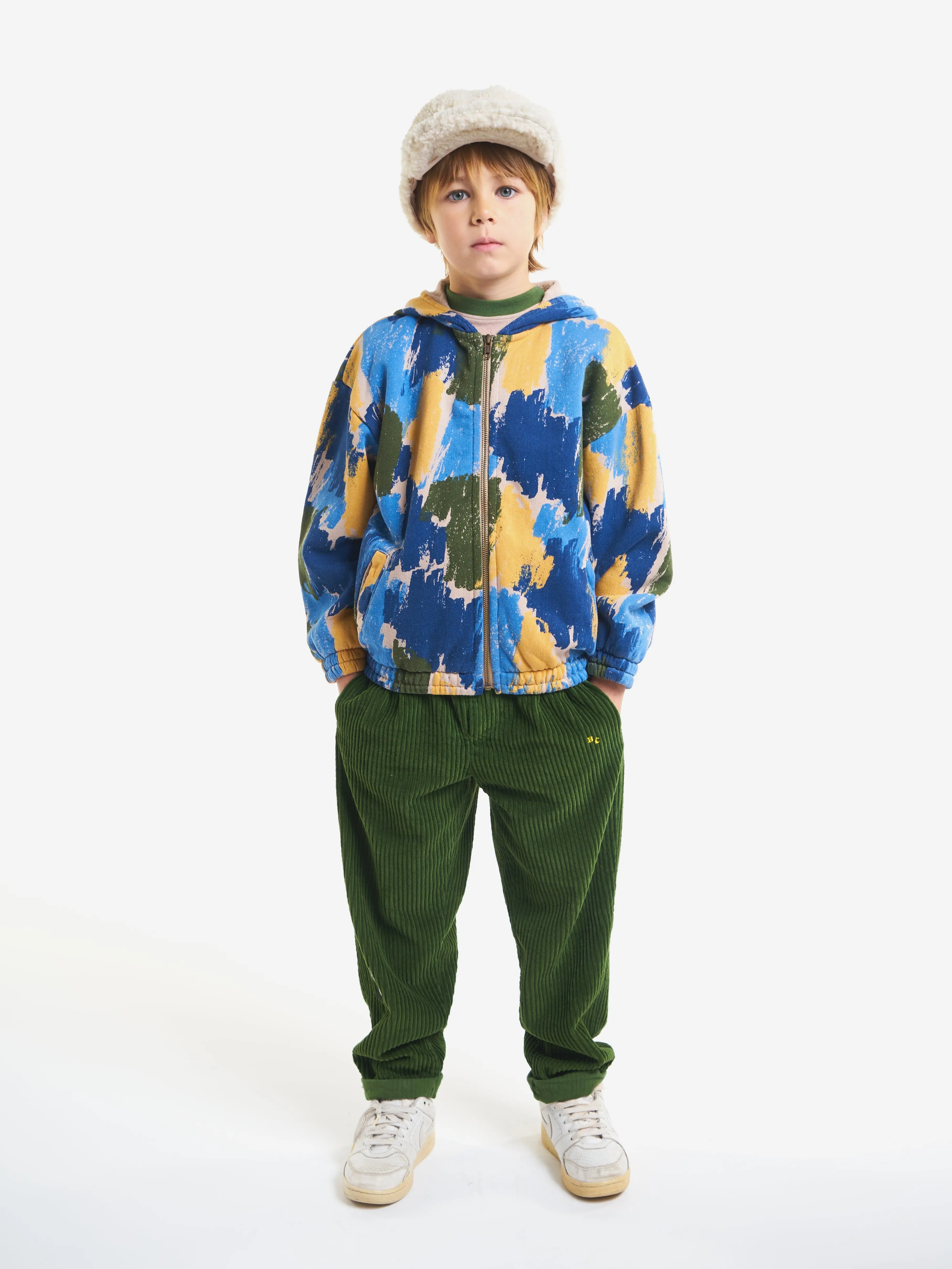 Bobo Choses | Shadows all over hooded sweatshirt