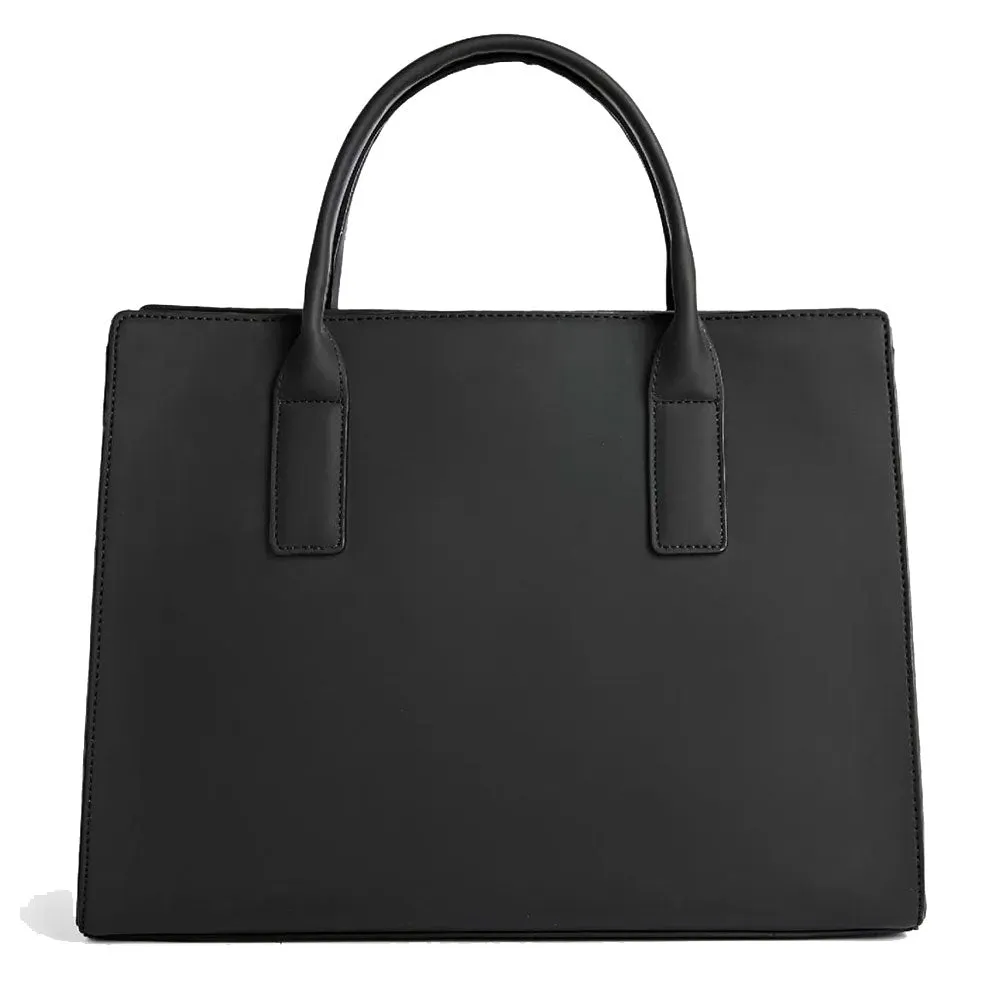 Borsa Donna a Mano 1A Classe Alviero Martini linea Geo Joy in Tessuto Gommato Nero GZ30