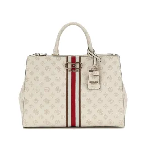 Borsa Donna a Mano GUESS Linea Nelka Colore Cream Logo