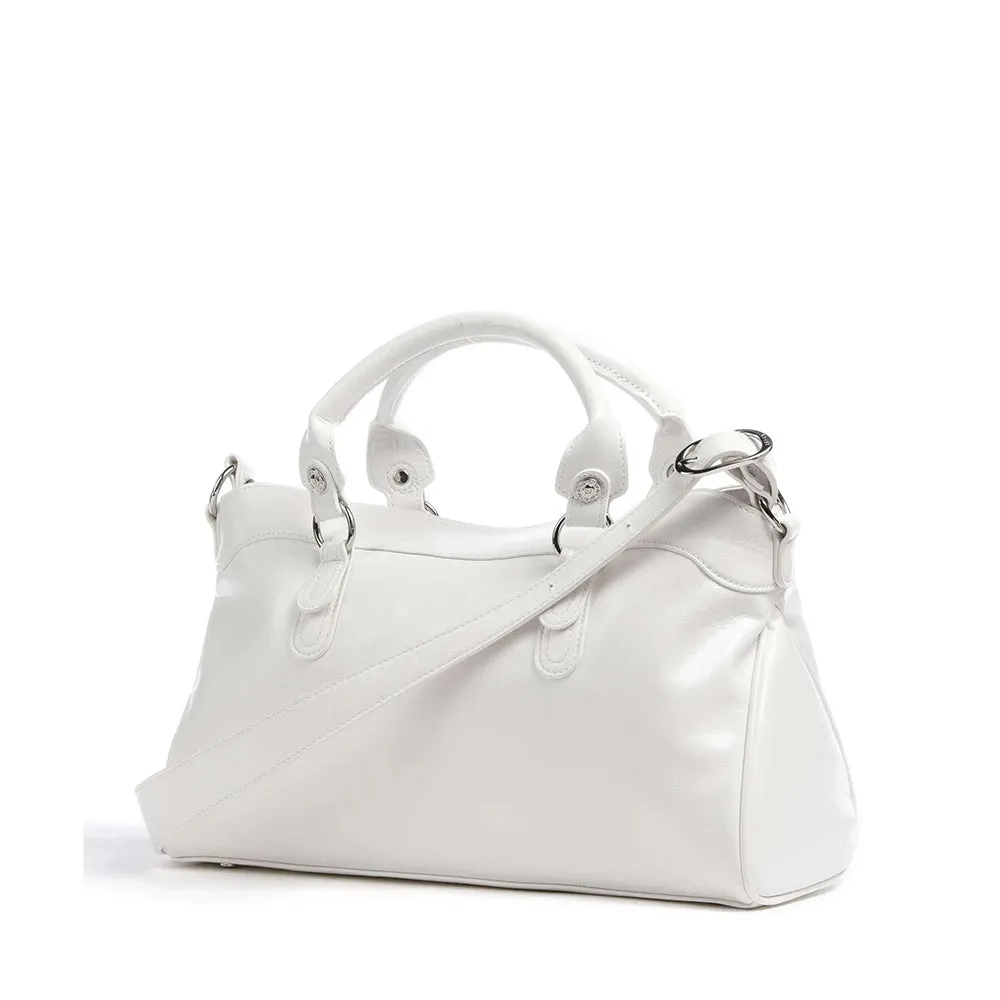 Borsa Donna a Mano Lucida LIU JO Silk Off White