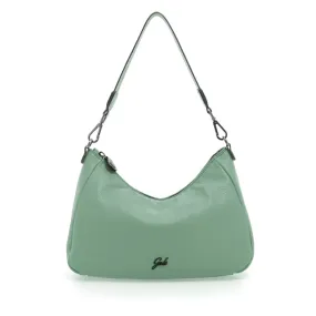 Borsa Donna a Spalla GABS Isabel in Pelle Martellata Tea Verde Large