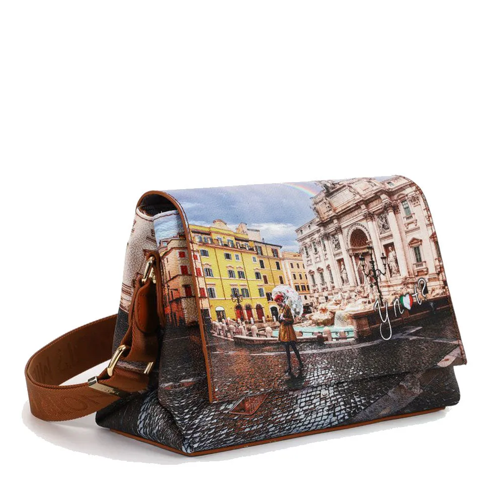 Borsa Donna a Tracolla con Pattina Y NOT YES-621 Rainbow Rome