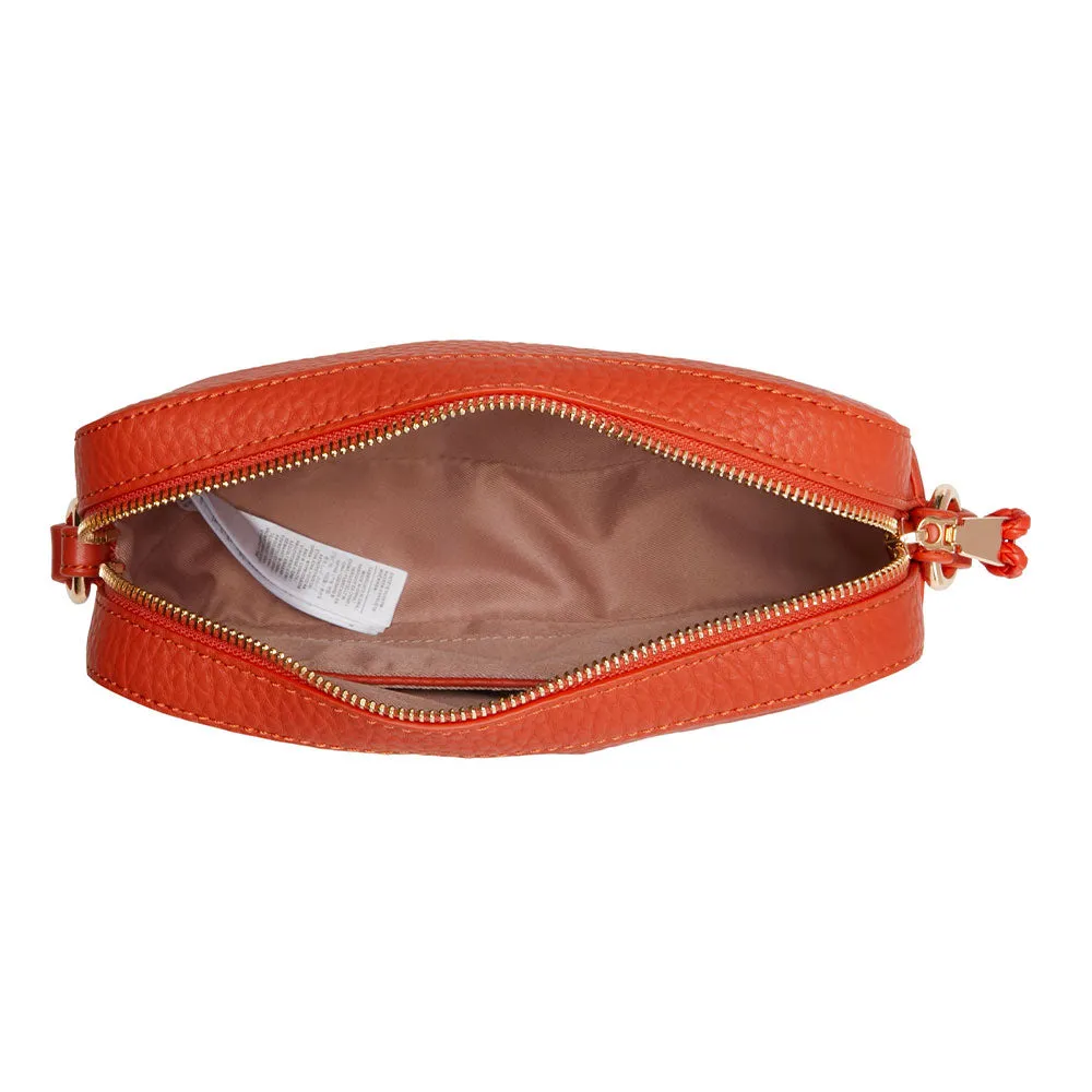 Borsa Donna a Tracolla LIU JO Better Ecosostenibile Effetto Bottalato Arancio AF3164