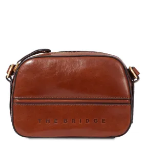 Borsa Donna a Tracolla THE BRIDGE linea Daphne in Pelle Marrone