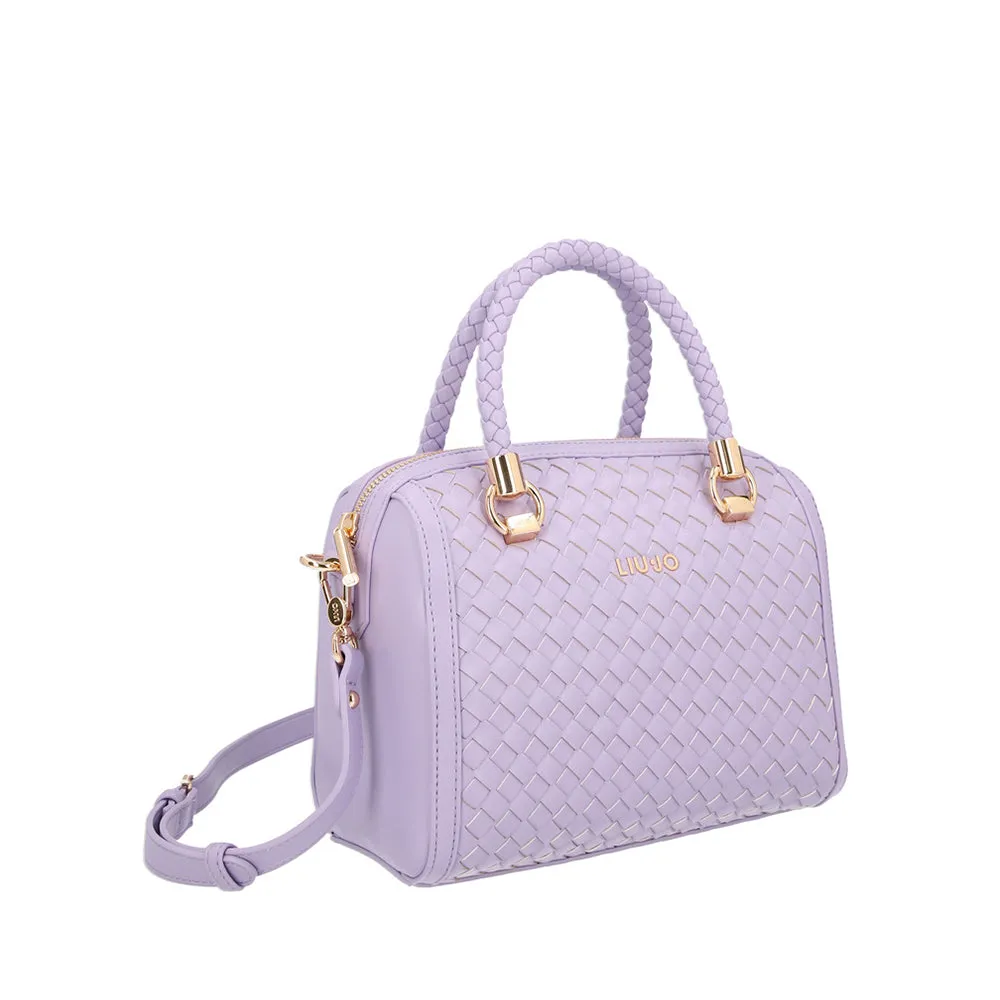 Borsa Donna Bauletto a Mano LIU JO Better Intrecciato color Glicine