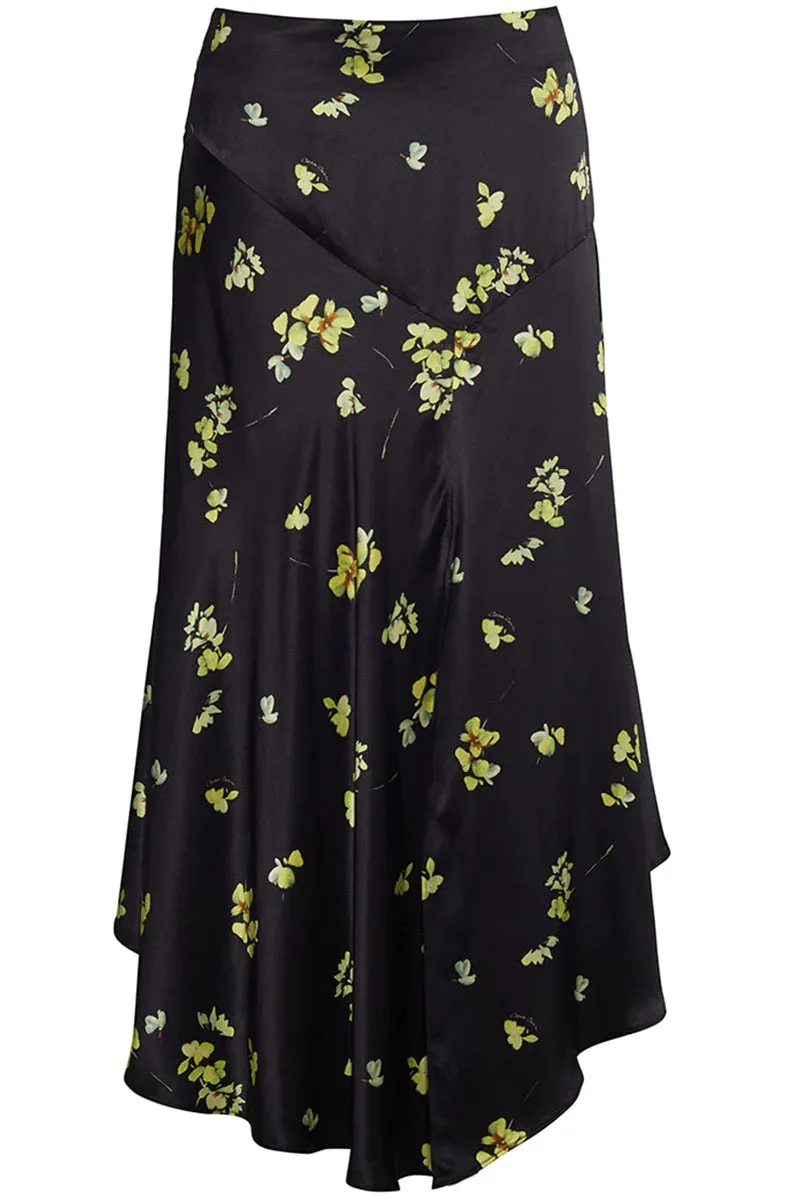 Callie Skirt - Black Flower Shower