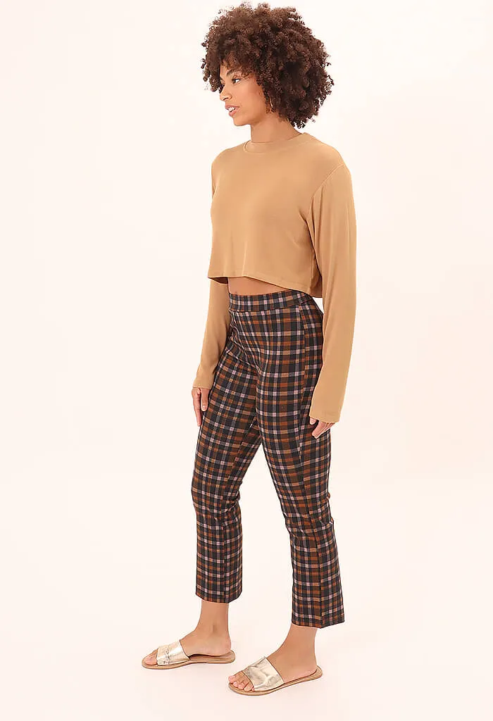 Carnaby Kick Crop-Cottage Check