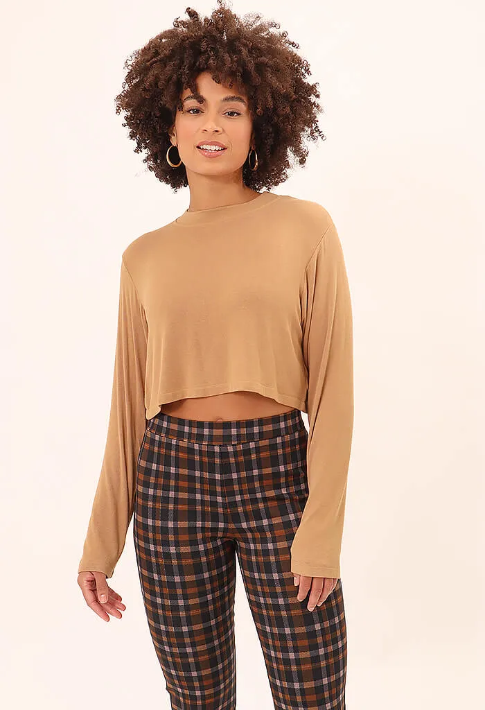 Carnaby Kick Crop-Cottage Check