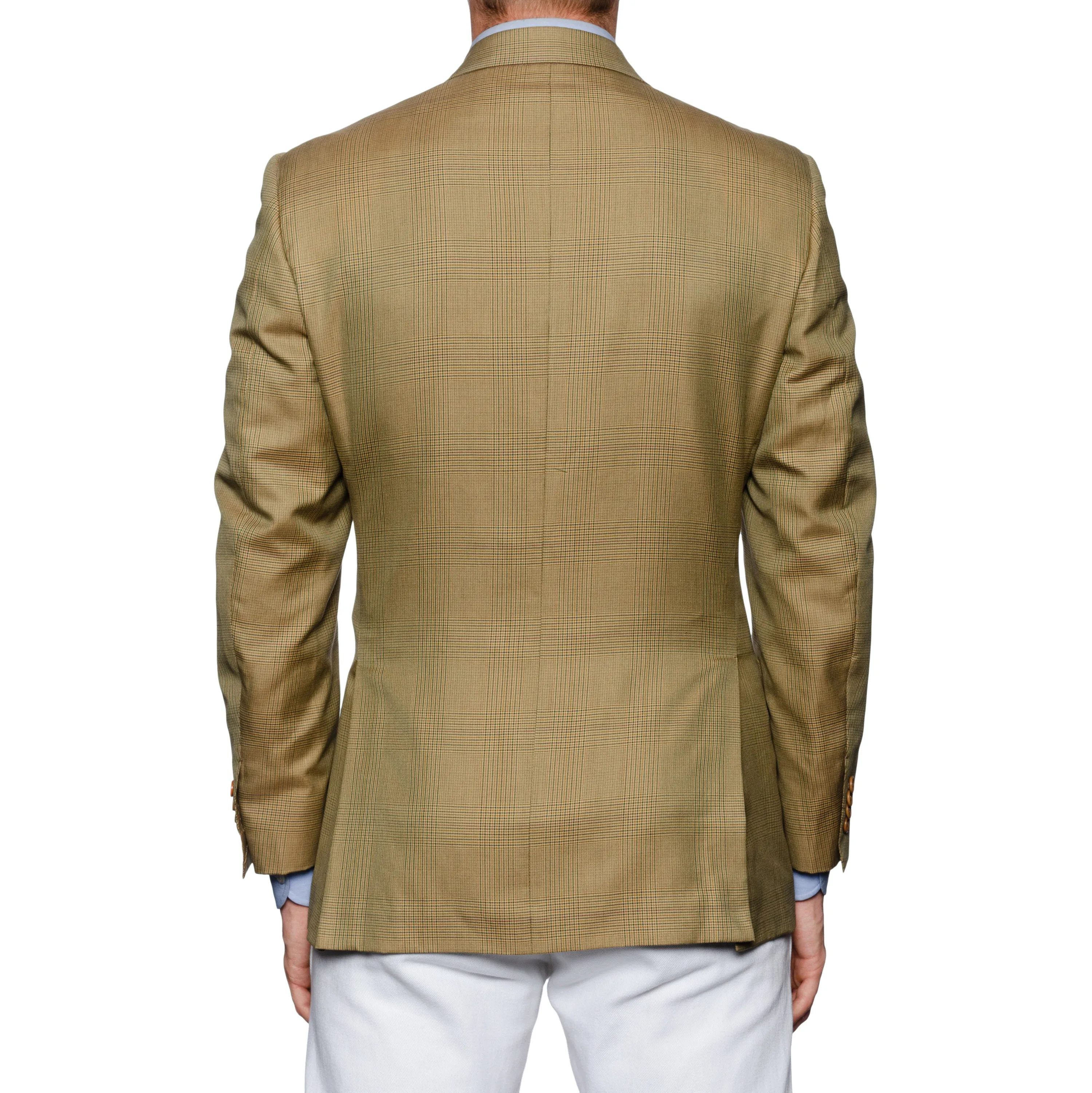 CASTANGIA 1850 Tan Prince of Wales Cotton Sport Coat Jacket EU 50 NEW US 40