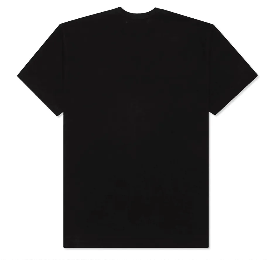 CDG PLAY WOMEN'S HEART T-SHIRT - BLACK