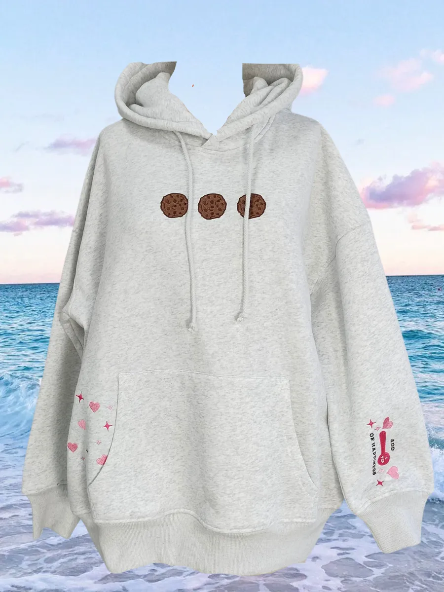 Chocolate Chip Cookie Recipe Embroider Hoodie