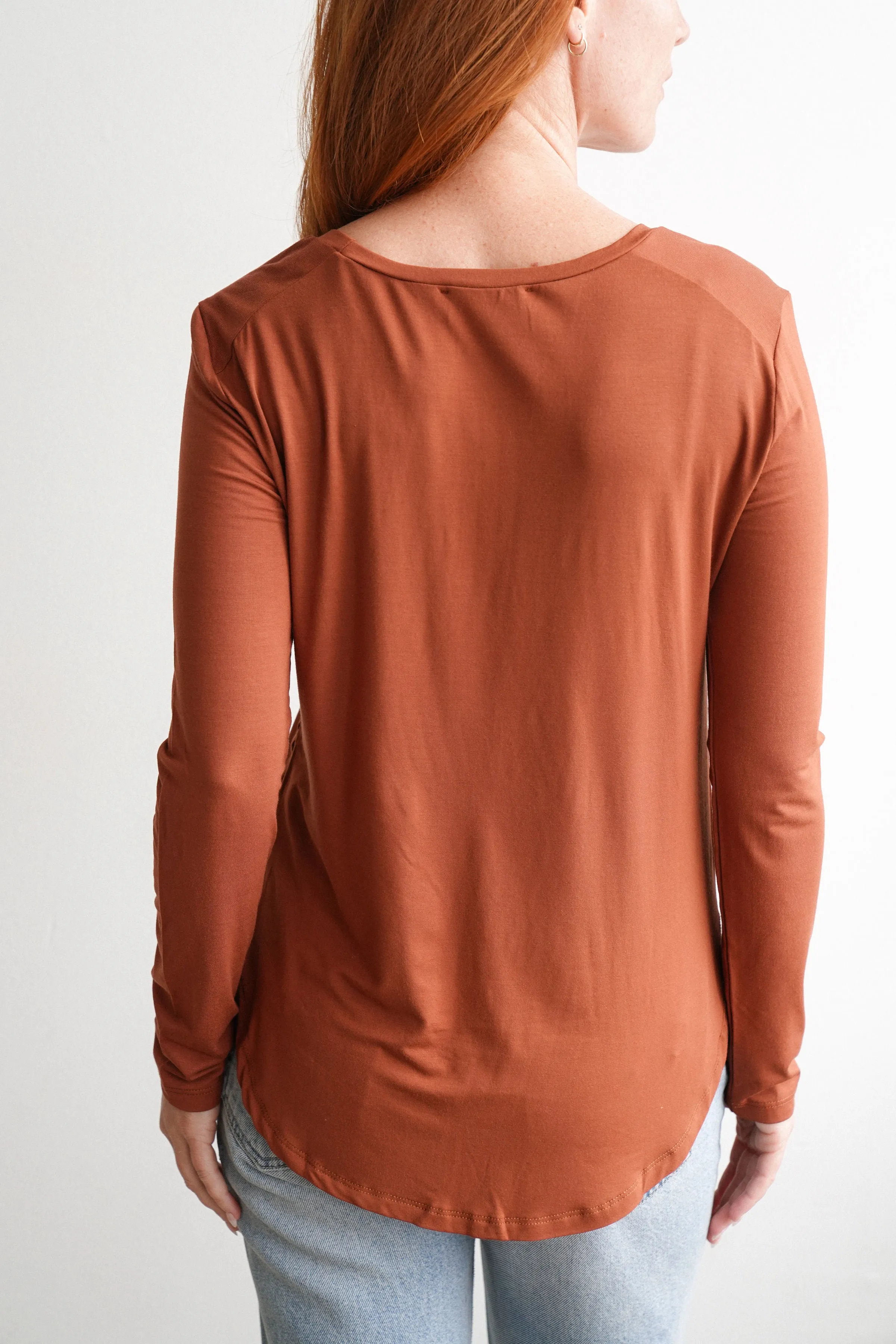 CJ's Favorite Scoop Neck Long Sleeve