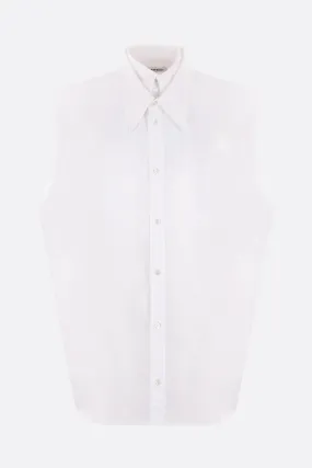 Clover sleeveless oversized shirt in poplin