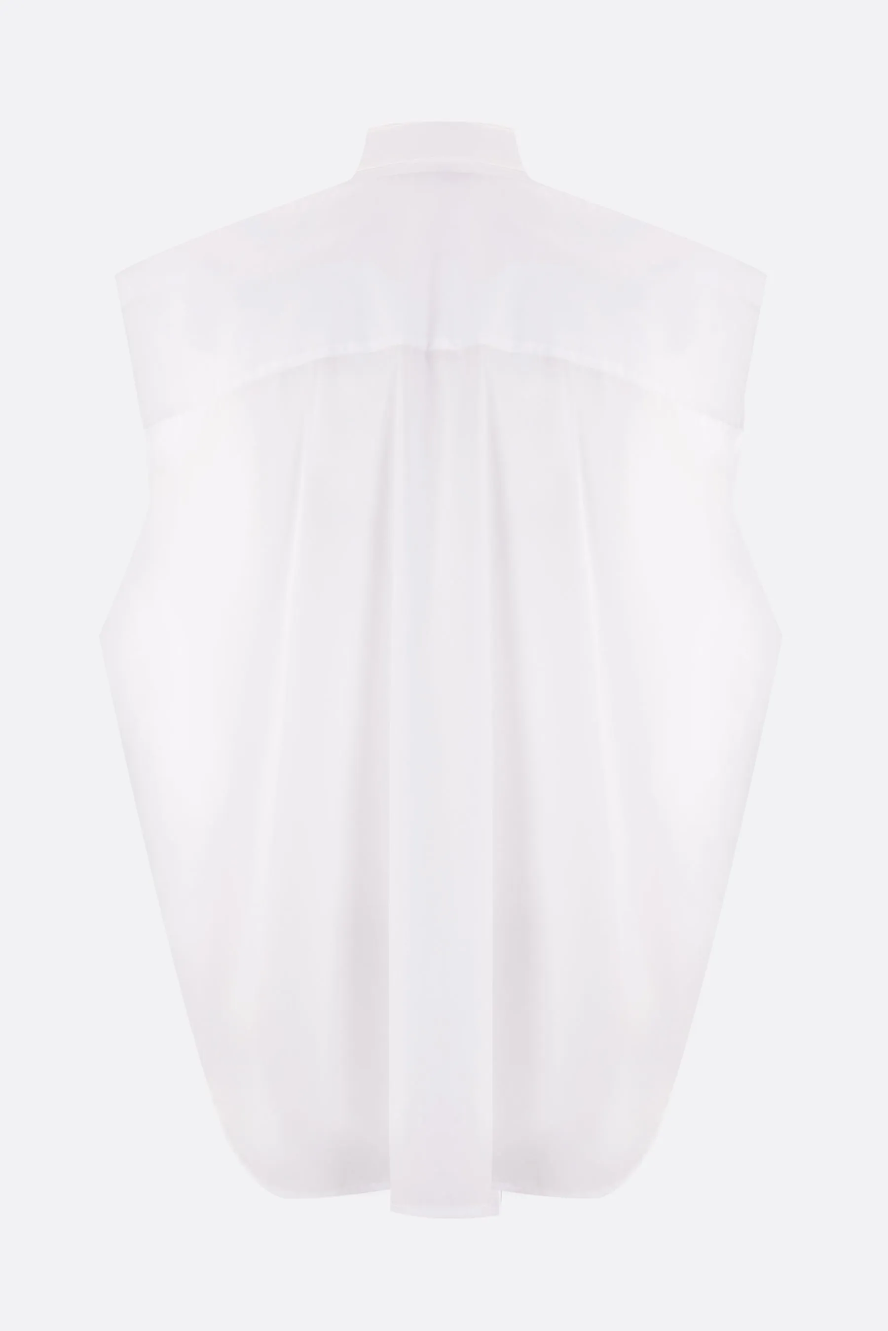 Clover sleeveless oversized shirt in poplin