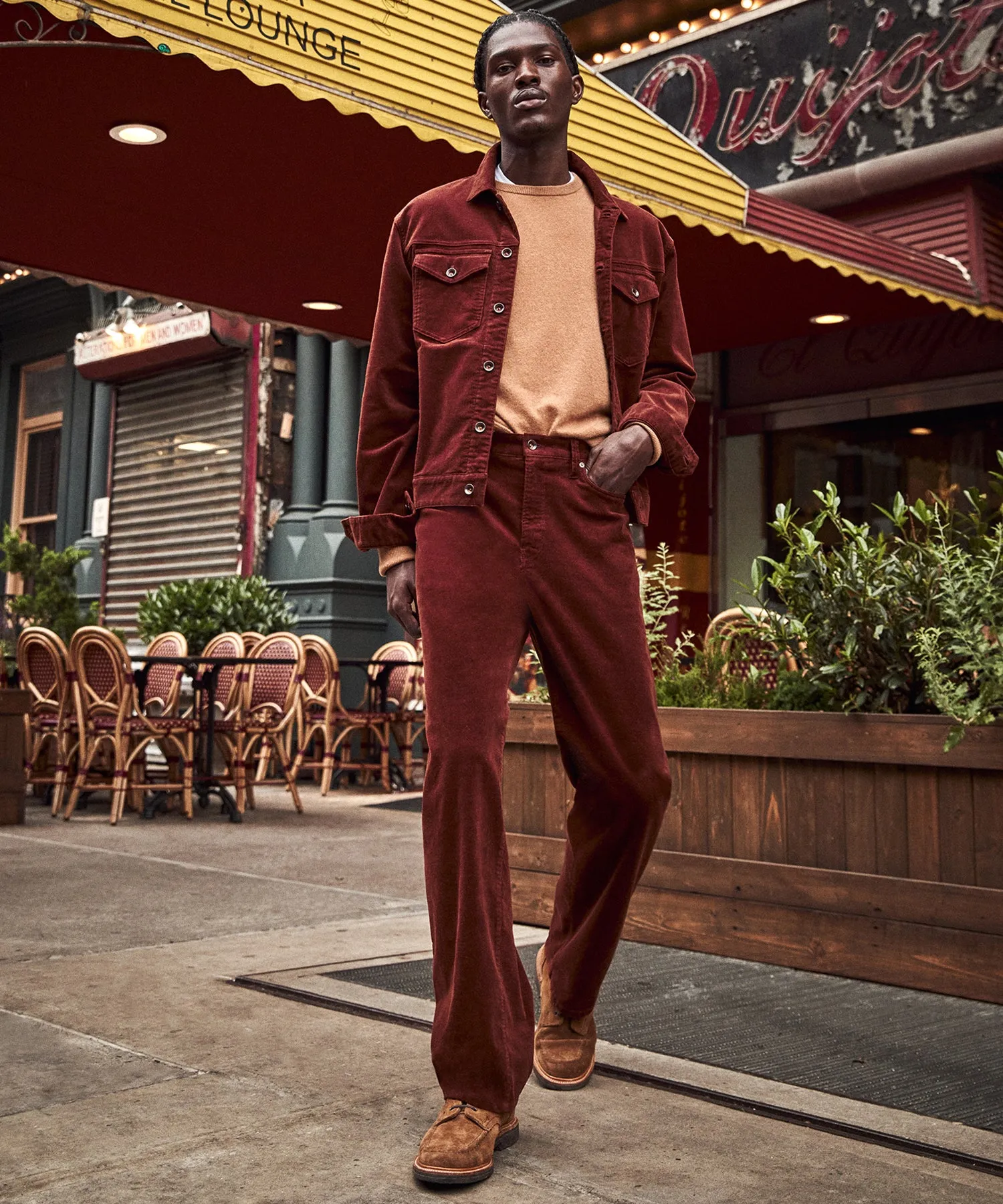 Corduroy Dylan Jacket in Rust