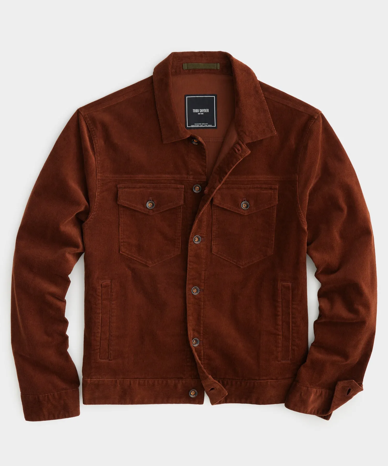 Corduroy Dylan Jacket in Rust