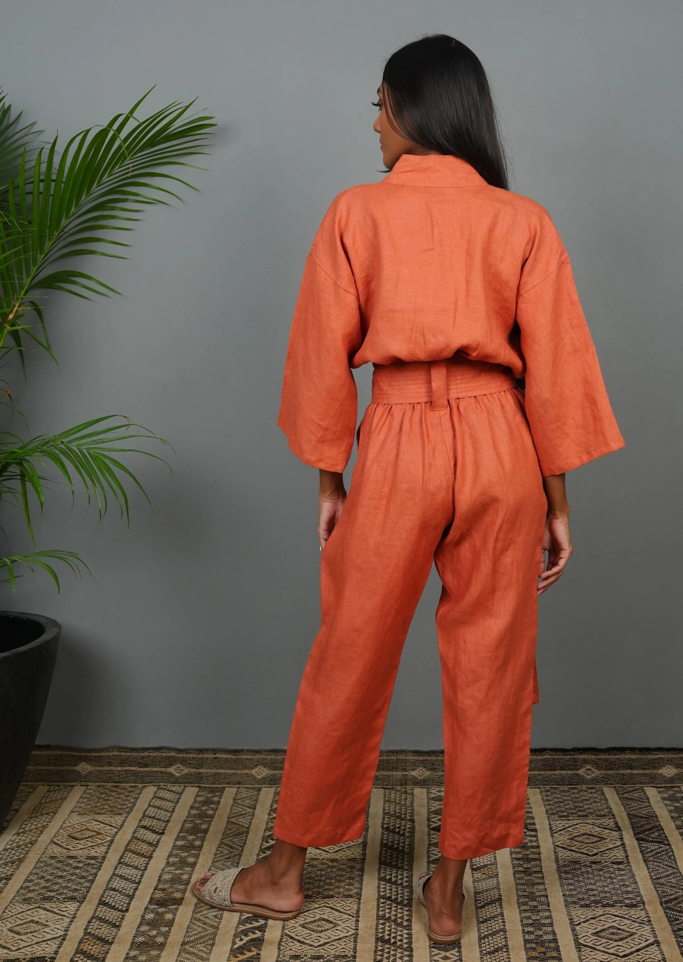 Crop Anusha Jumpsuit - Spice