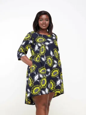 Dewuor Sunny High Low Dress - Blue