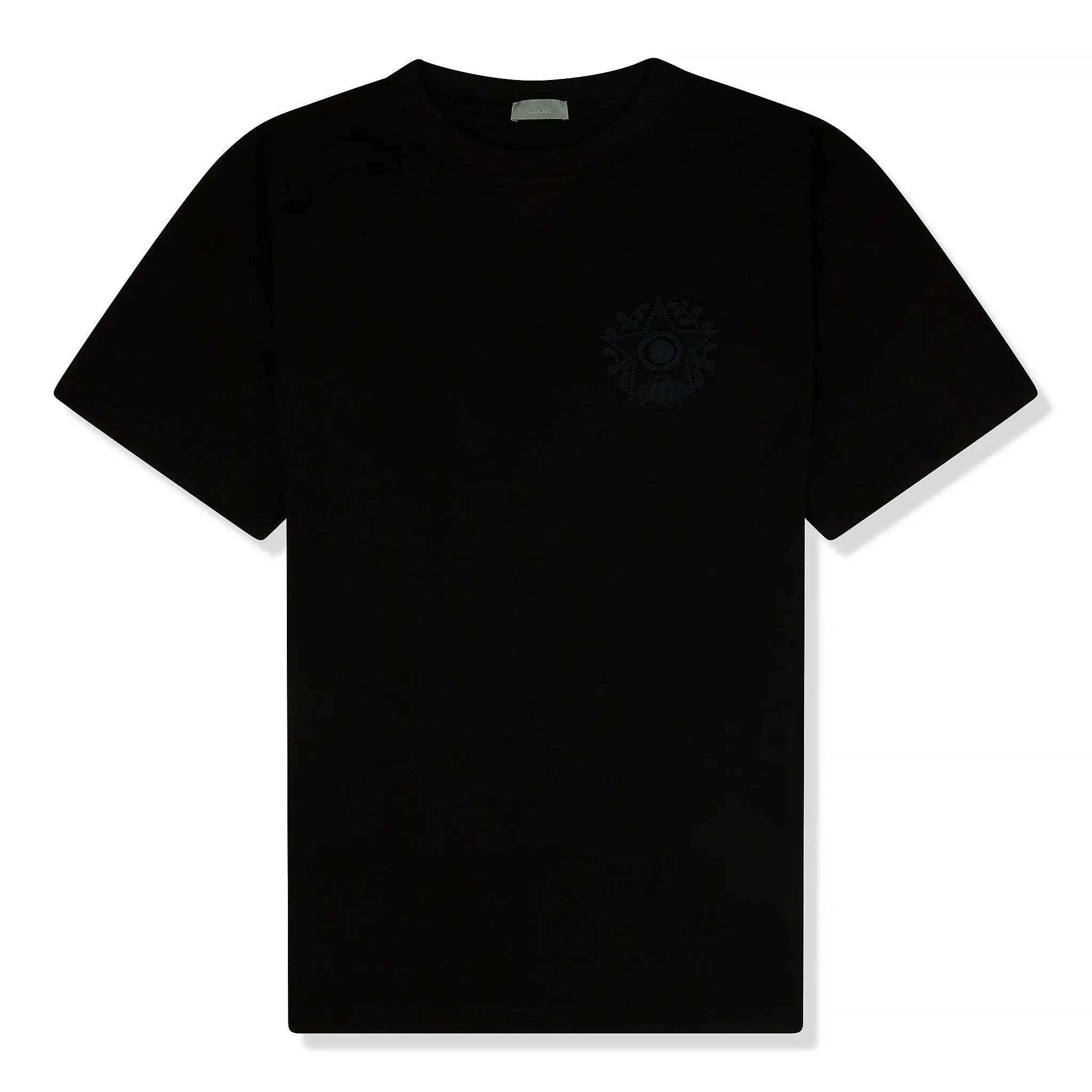 Dior CD toile Embroidered Oversized Black T Shirt