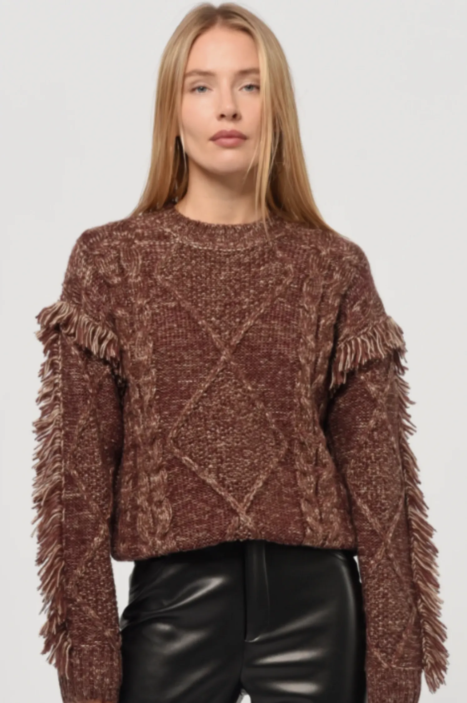 Doga Fringed Marled Sweater