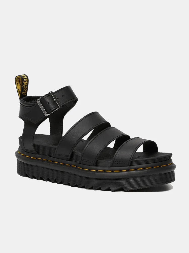 Dr Martens Blaire Hydro Sandals - Black Leather