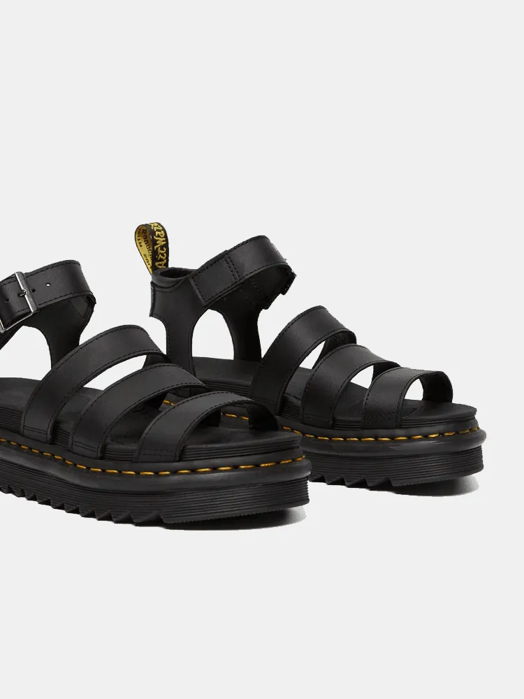 Dr Martens Blaire Hydro Sandals - Black Leather