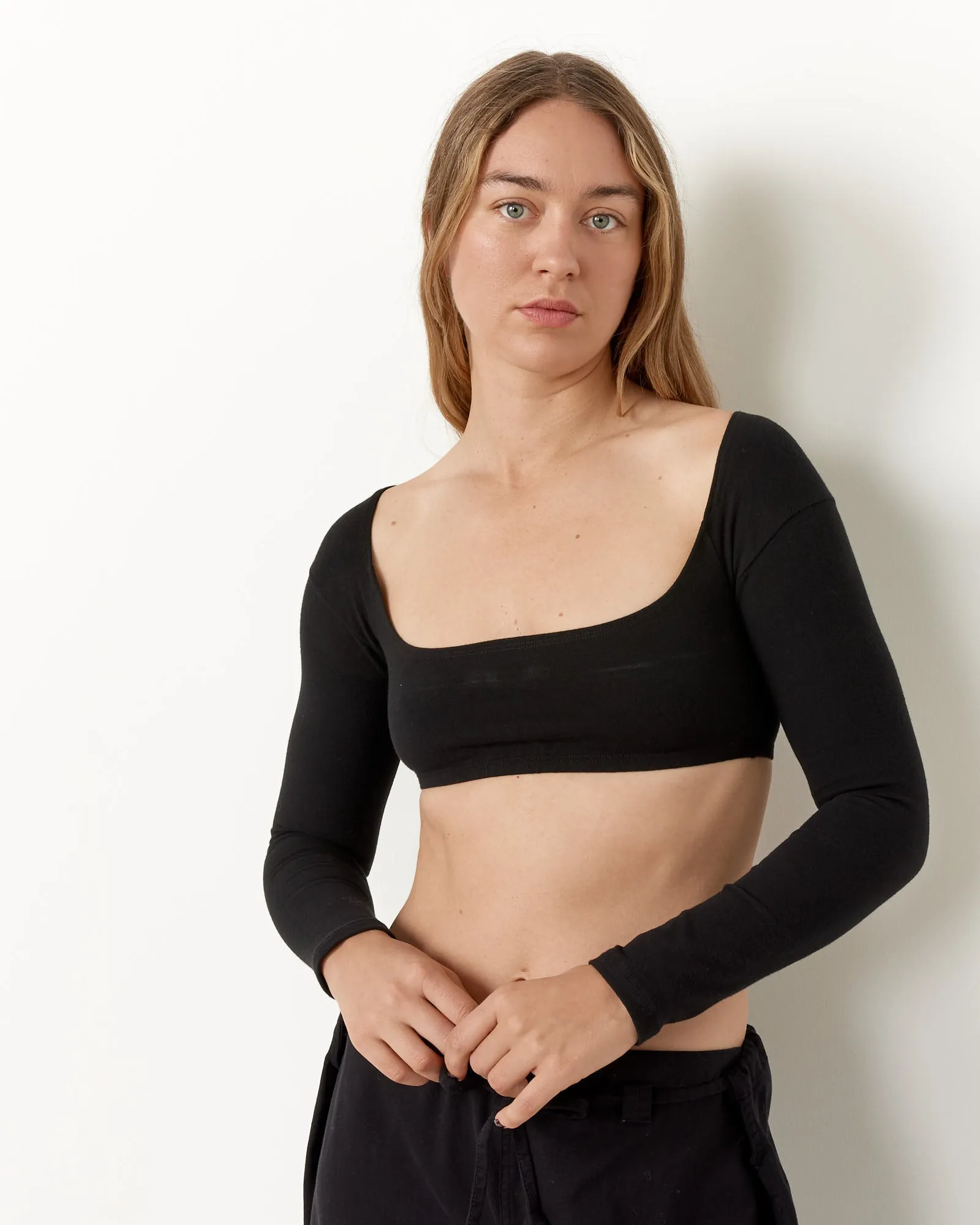 El Tigre Chiquito Crop Top in Black