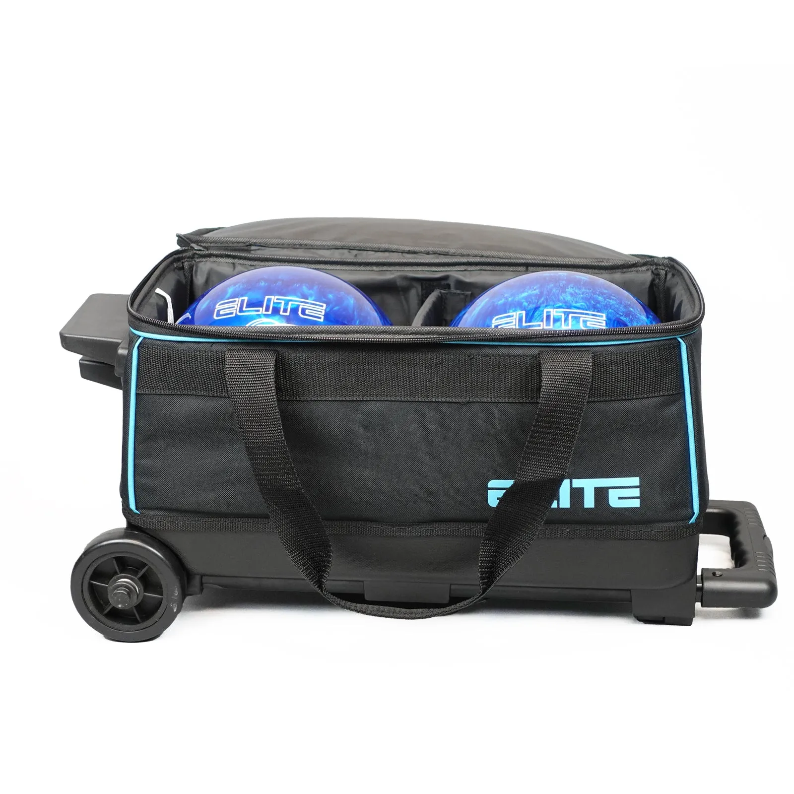 Elite Basic Double Roller Aqua Bowling Bag