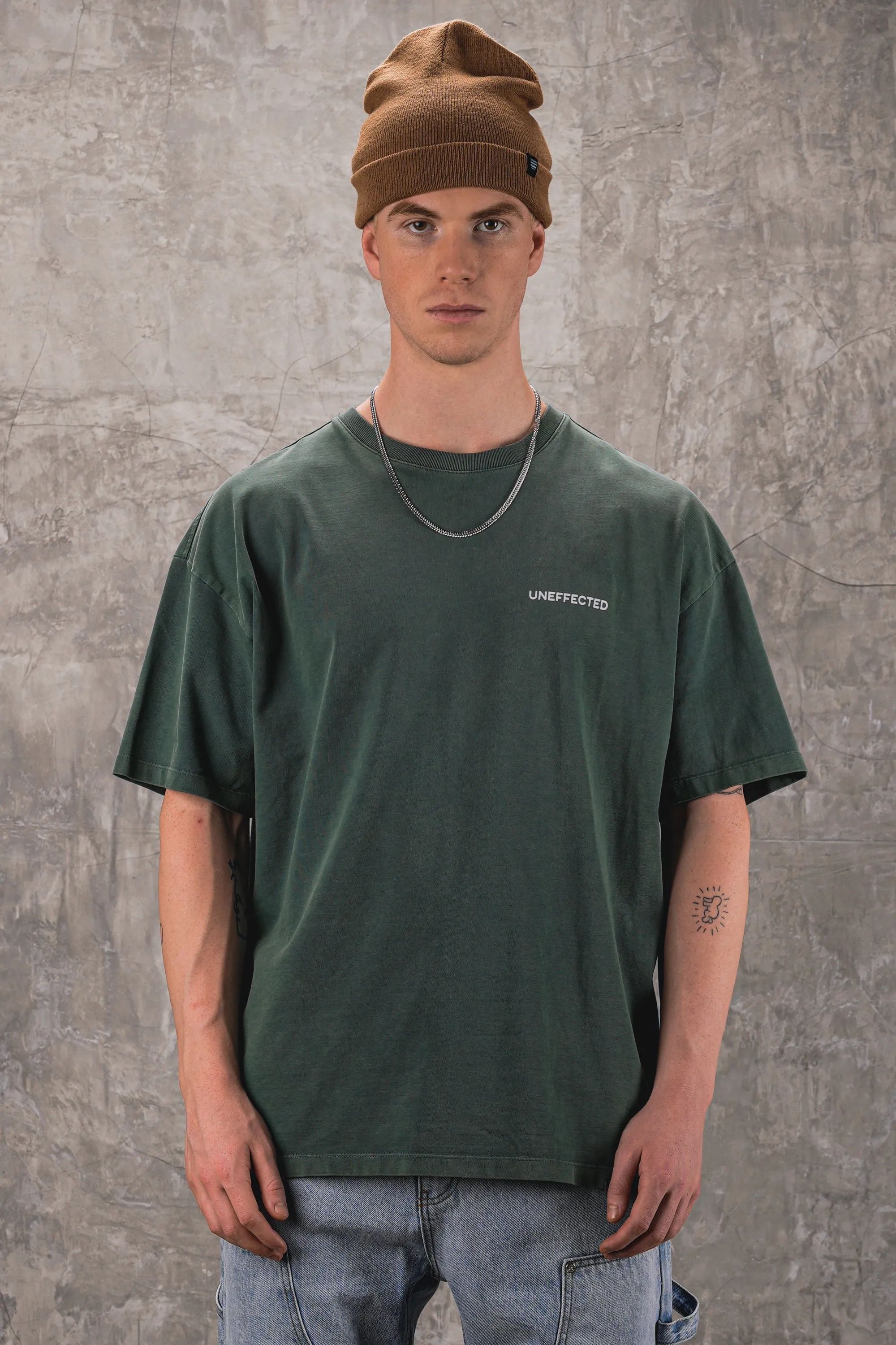 Elite Community Signature Oversized Tee - Washed Green