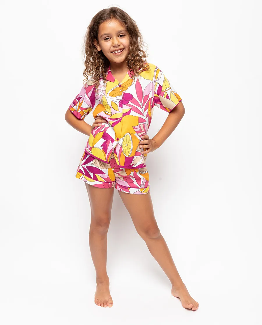 Emmi Girls Fruit Print Shorty Set